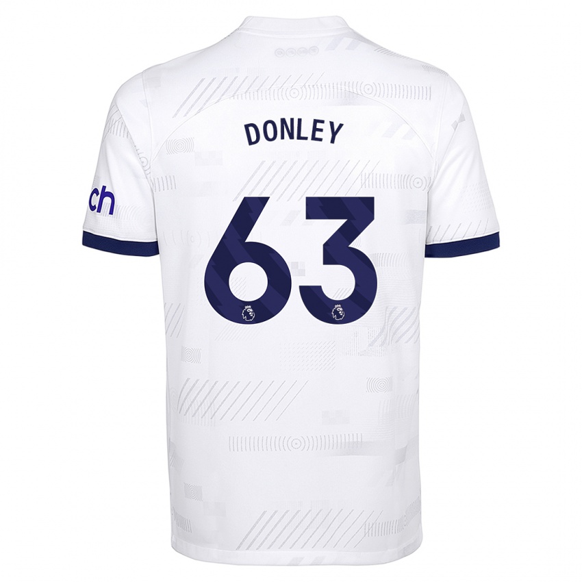 Criança Camisola Jamie Donley #63 Branco Principal 2023/24 Camisa Brasil