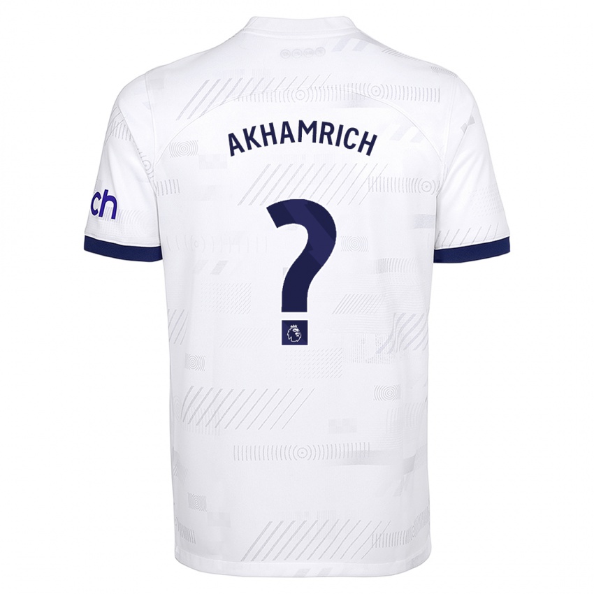 Criança Camisola Yusuf Akhamrich #0 Branco Principal 2023/24 Camisa Brasil