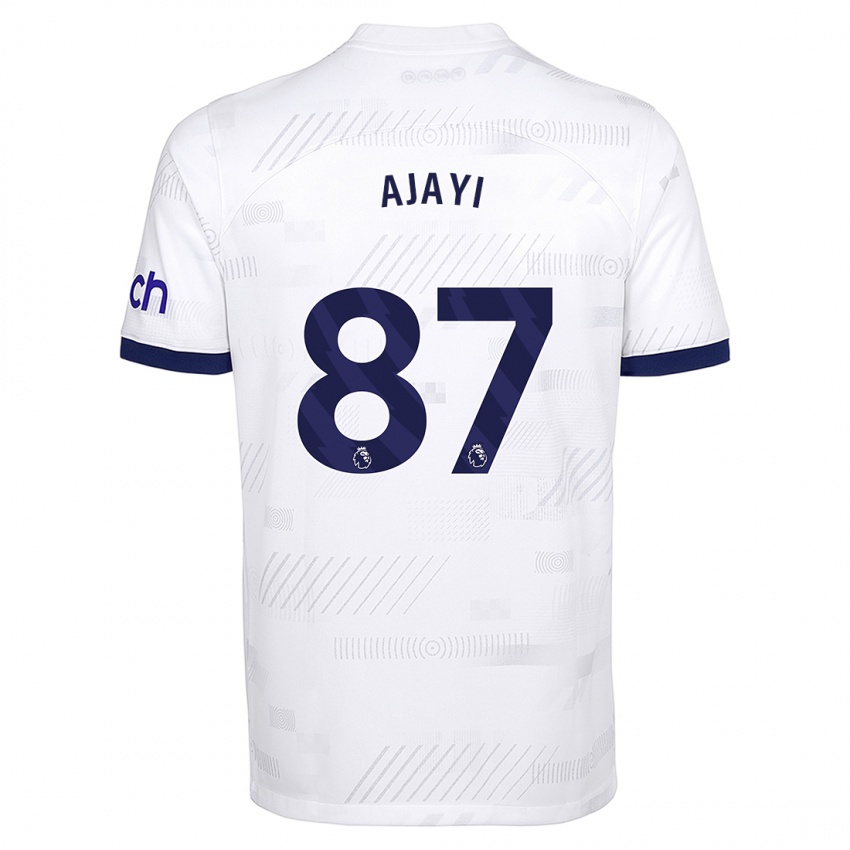 Criança Camisola Damola Ajayi #87 Branco Principal 2023/24 Camisa Brasil