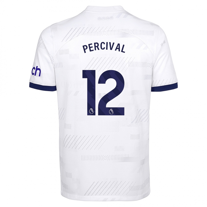 Criança Camisola Ria Percival #12 Branco Principal 2023/24 Camisa Brasil