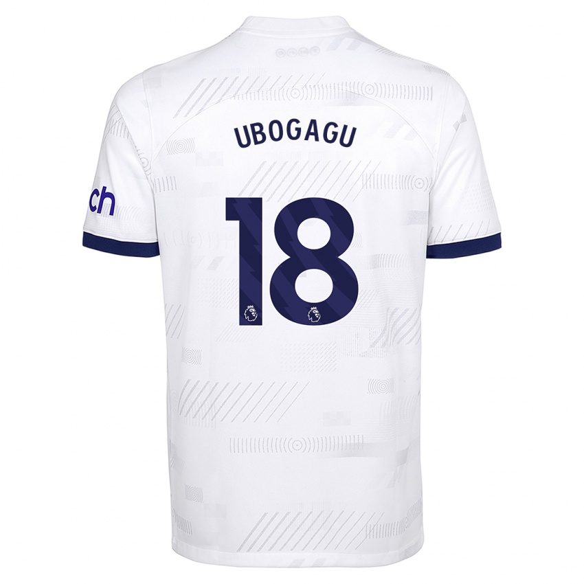 Criança Camisola Chioma Ubogagu #18 Branco Principal 2023/24 Camisa Brasil