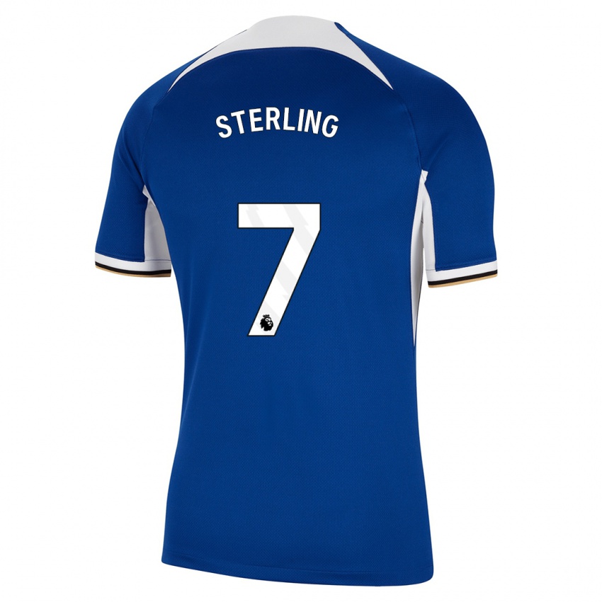 Criança Camisola Raheem Sterling #7 Azul Principal 2023/24 Camisa Brasil