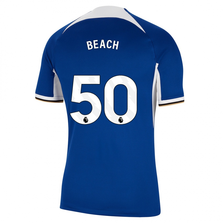 Criança Camisola Eddie Beach #50 Azul Principal 2023/24 Camisa Brasil