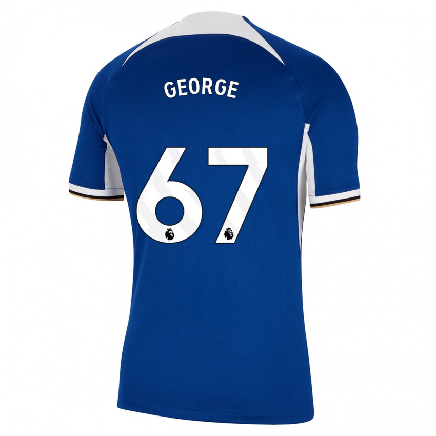 Criança Camisola Tyrique George #67 Azul Principal 2023/24 Camisa Brasil