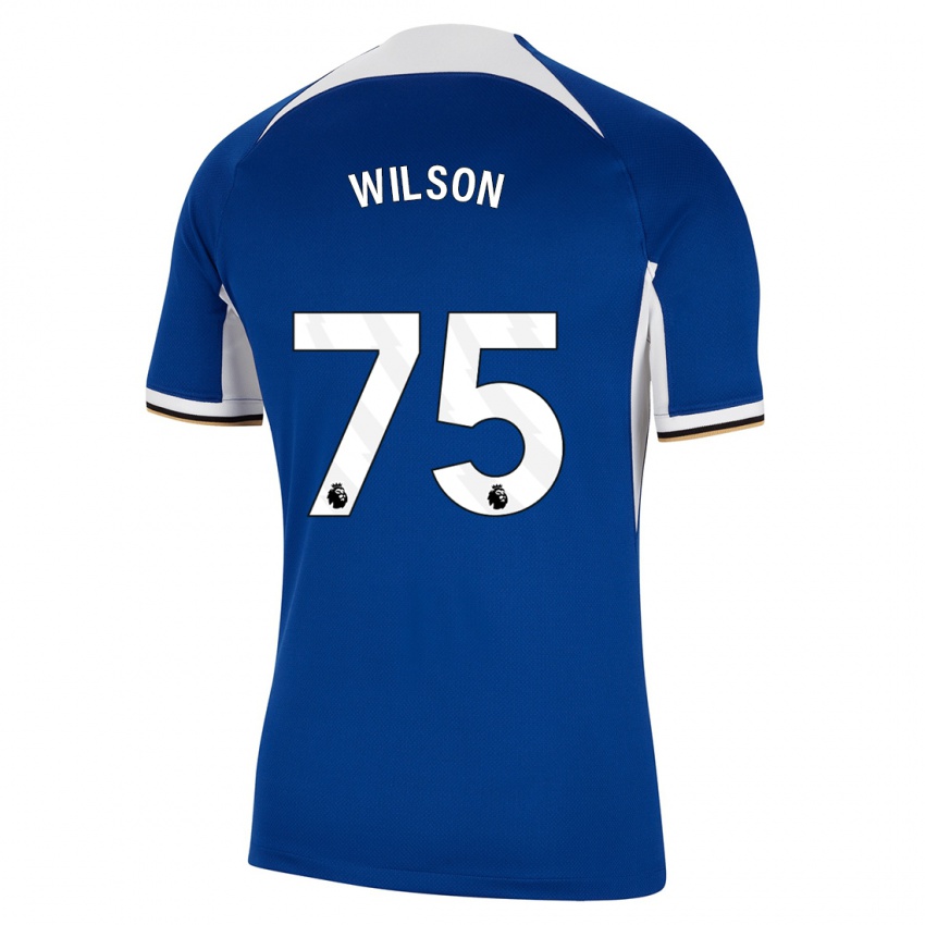 Criança Camisola Kaiden Wilson #75 Azul Principal 2023/24 Camisa Brasil