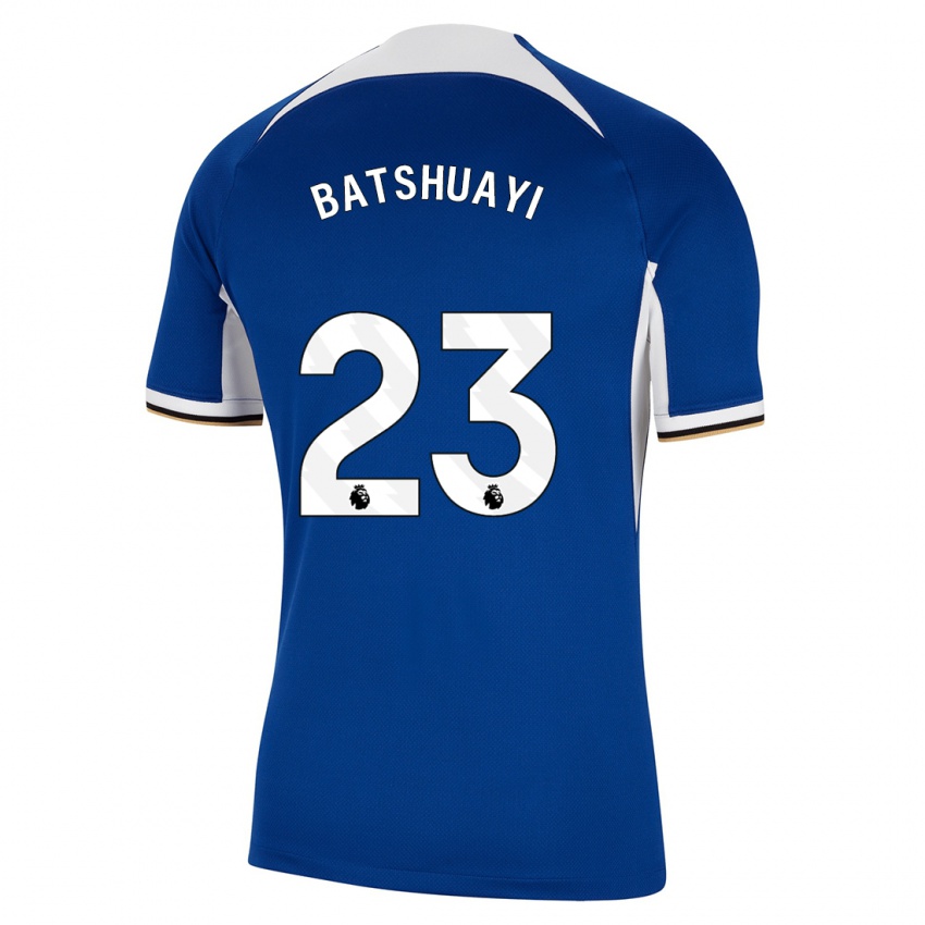 Criança Camisola Michy Batshuayi #23 Azul Principal 2023/24 Camisa Brasil