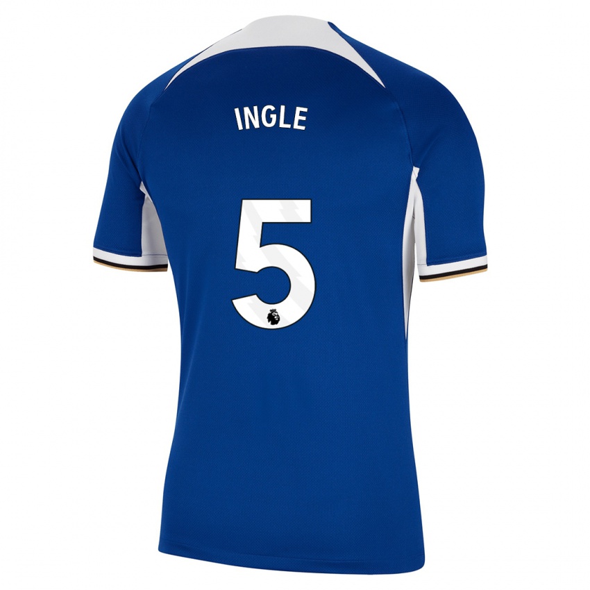 Criança Camisola Sophie Ingle #5 Azul Principal 2023/24 Camisa Brasil