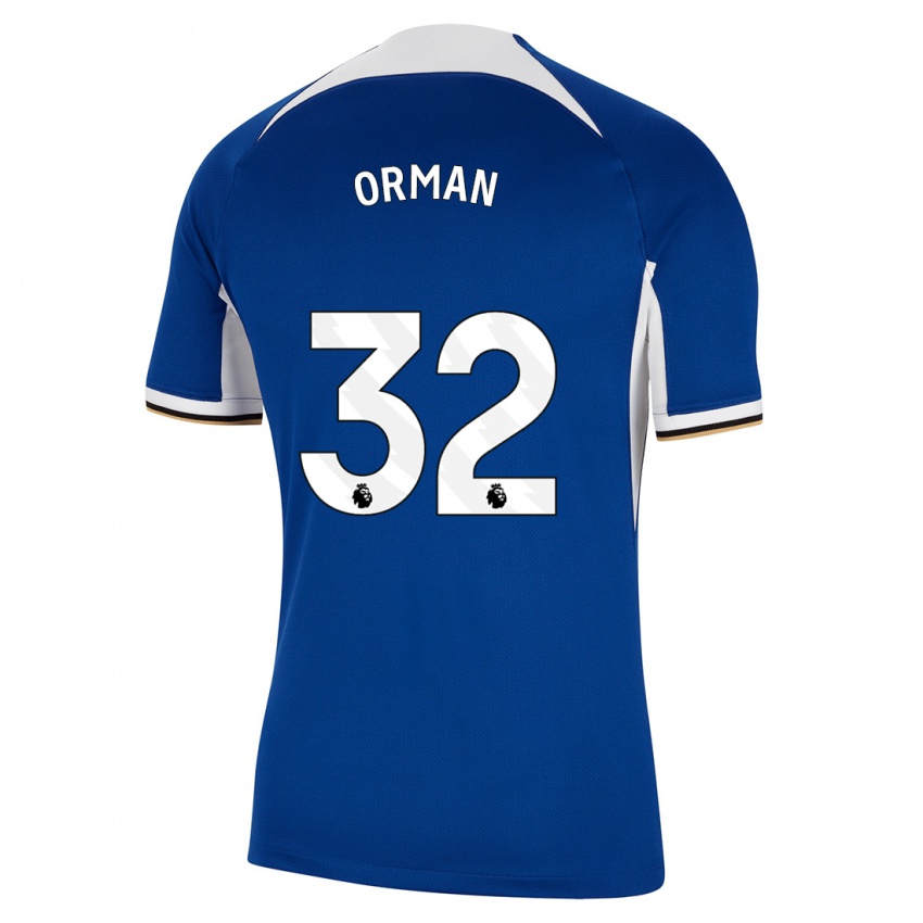 Criança Camisola Emily Orman #32 Azul Principal 2023/24 Camisa Brasil