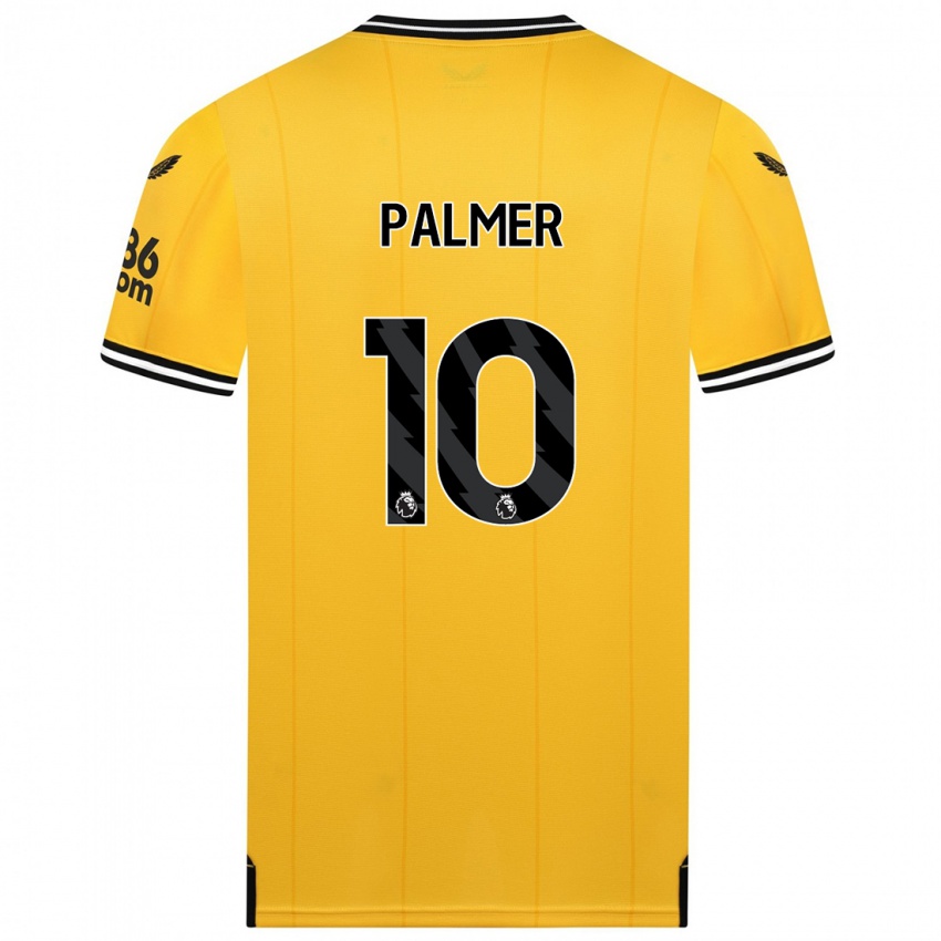 Criança Camisola Jamila Palmer #10 Amarelo Principal 2023/24 Camisa Brasil