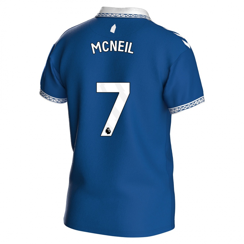Criança Camisola Dwight Mcneil #7 Azul Real Principal 2023/24 Camisa Brasil