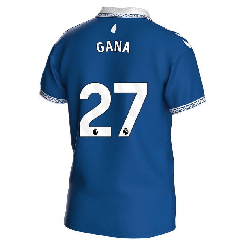 Criança Camisola Idrissa Gueye #27 Azul Real Principal 2023/24 Camisa Brasil
