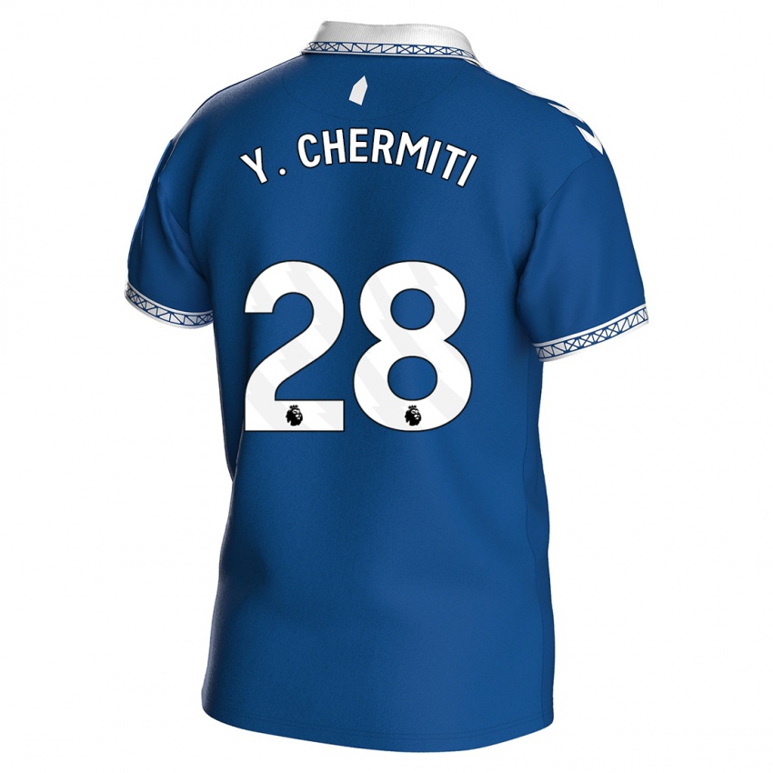Criança Camisola Chermiti #28 Azul Real Principal 2023/24 Camisa Brasil
