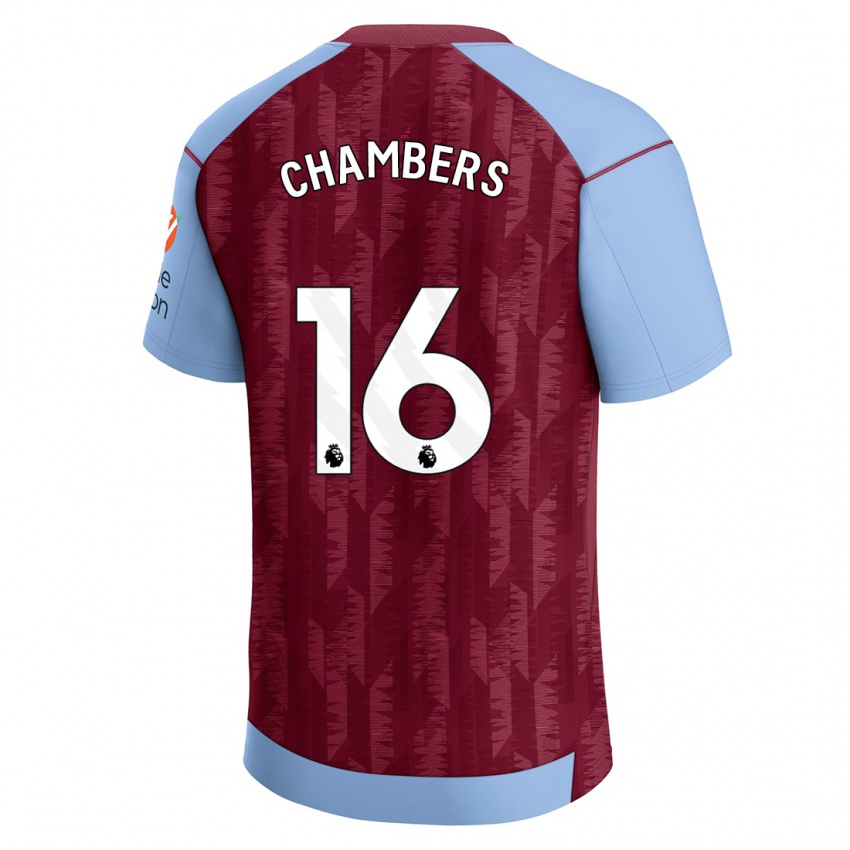 Criança Camisola Calum Chambers #16 Azul Claret Principal 2023/24 Camisa Brasil