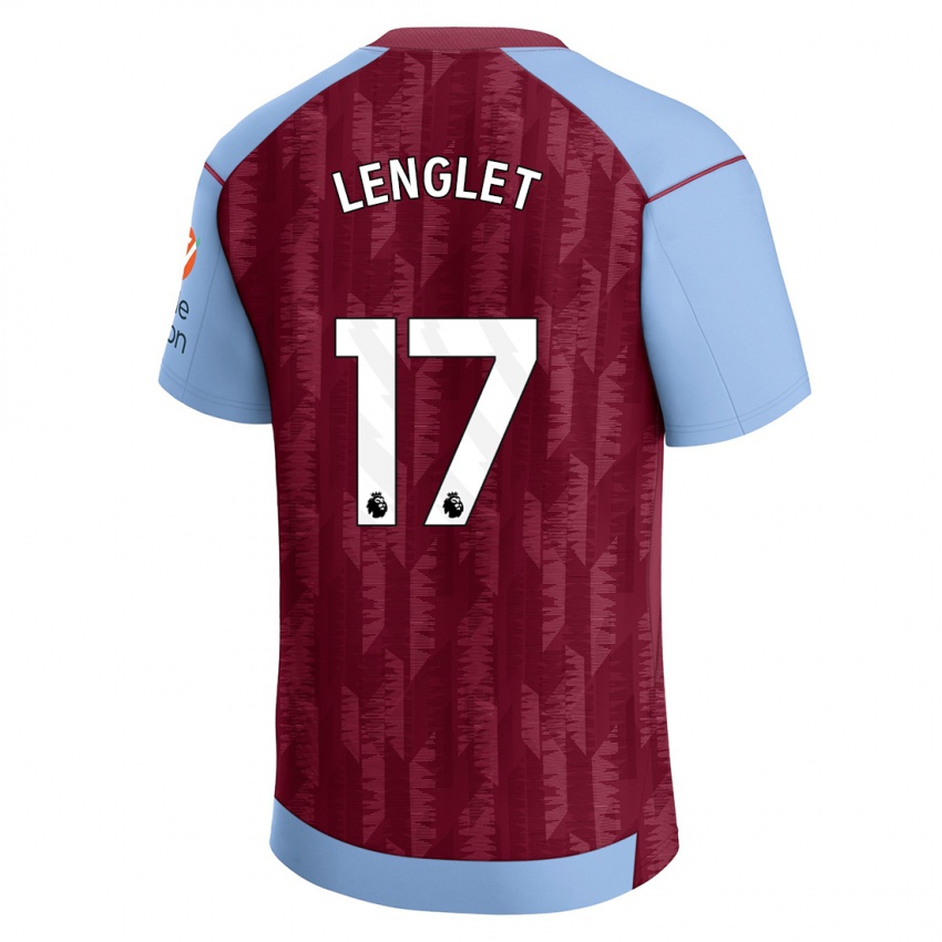 Criança Camisola Clement Lenglet #17 Azul Claret Principal 2023/24 Camisa Brasil