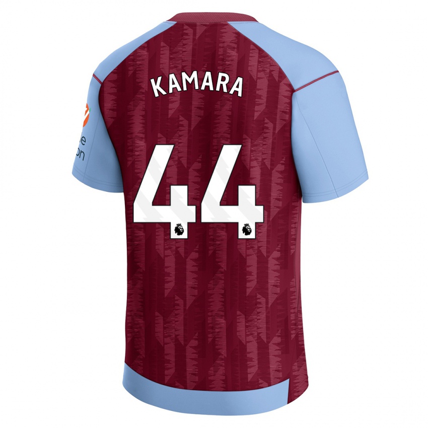 Criança Camisola Boubacar Kamara #44 Azul Claret Principal 2023/24 Camisa Brasil