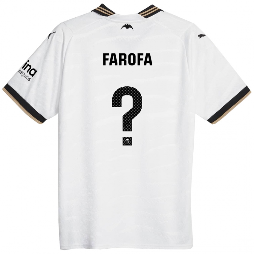 Criança Camisola Rodrigo Farofa #0 Branco Principal 2023/24 Camisa Brasil