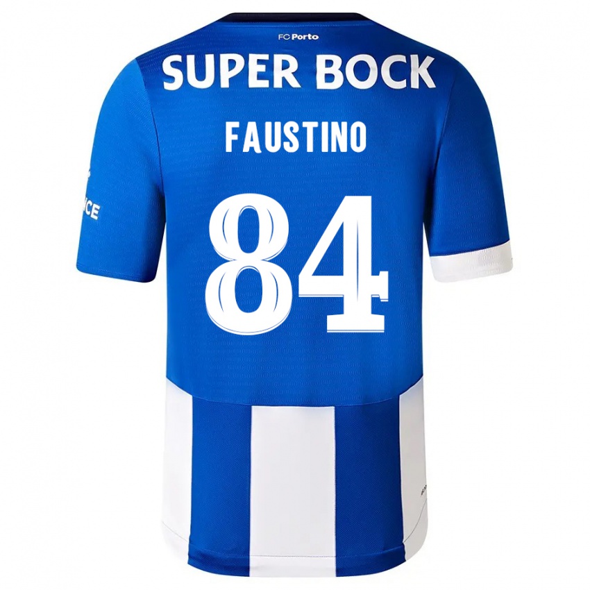 Criança Camisola Levi Faustino #84 Branco Azulado Principal 2023/24 Camisa Brasil