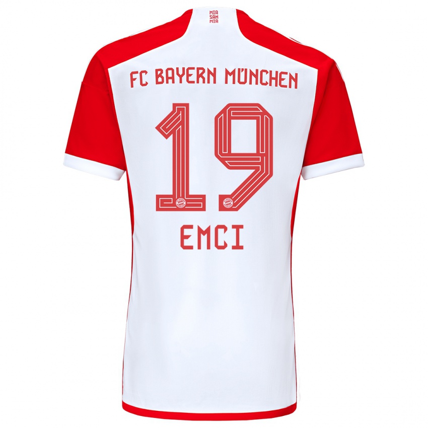 Criança Camisola Ben Emci #19 Vermelho Branco Principal 2023/24 Camisa Brasil