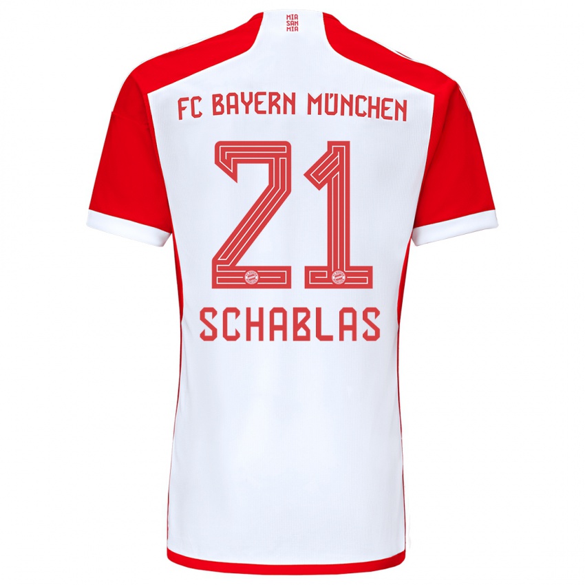 Criança Camisola Matteo Schablas #21 Vermelho Branco Principal 2023/24 Camisa Brasil