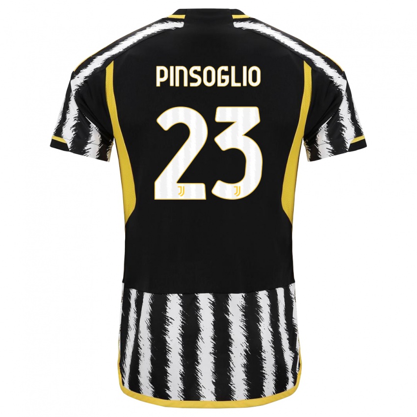 Criança Camisola Carlo Pinsoglio #23 Preto Branco Principal 2023/24 Camisa Brasil