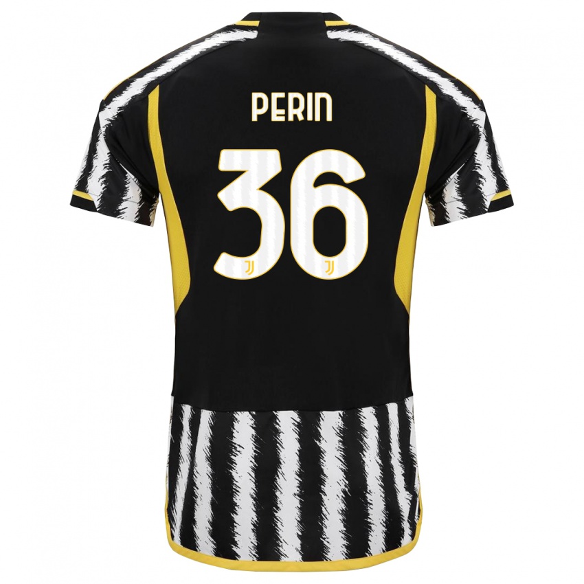 Criança Camisola Mattia Perin #36 Preto Branco Principal 2023/24 Camisa Brasil