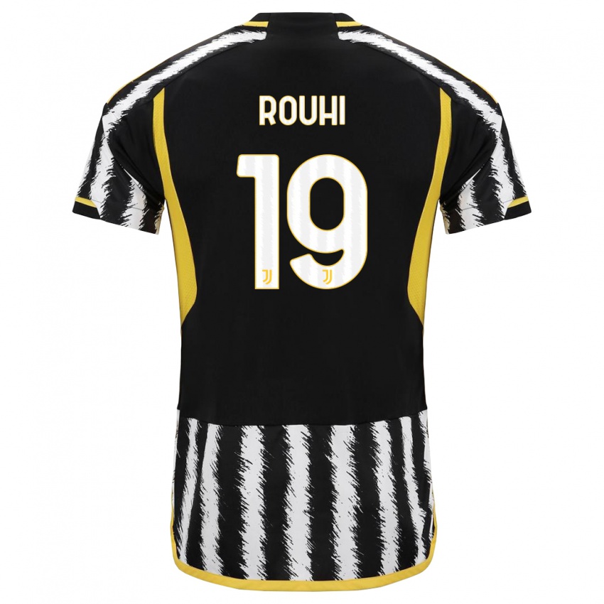 Criança Camisola Jonas Rouhi #19 Preto Branco Principal 2023/24 Camisa Brasil