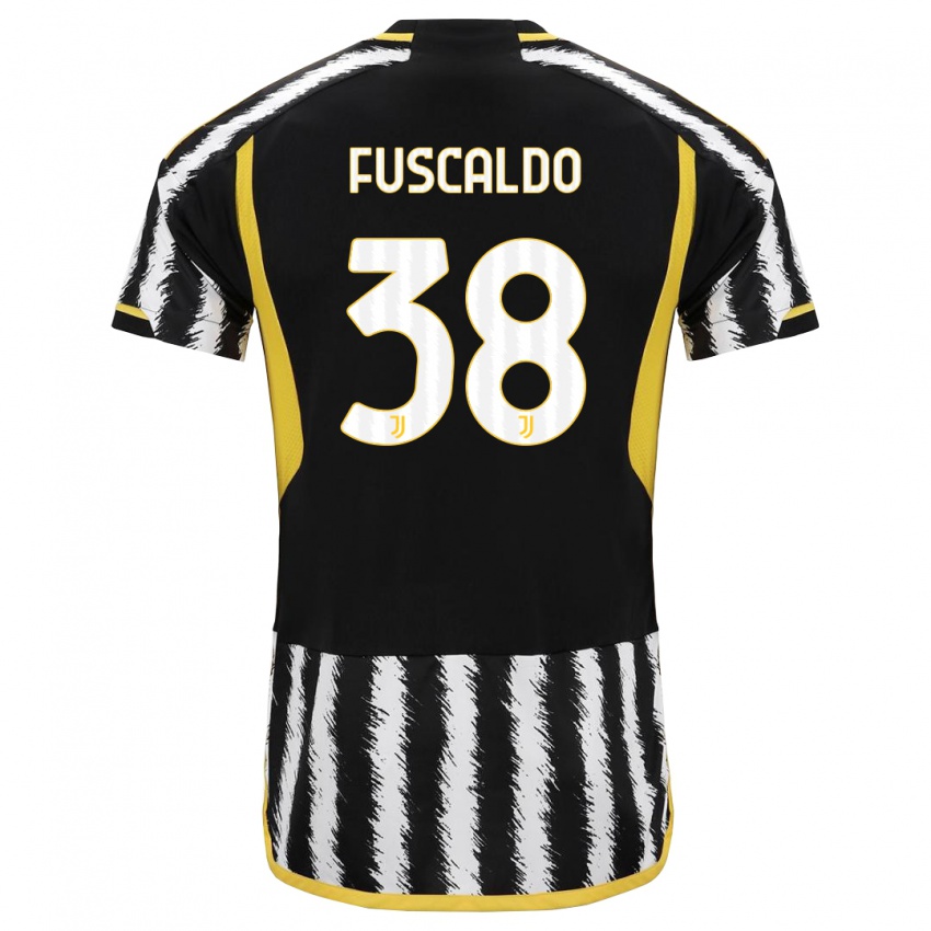 Criança Camisola Matteo Fuscaldo #38 Preto Branco Principal 2023/24 Camisa Brasil