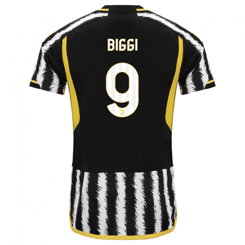 Criança Camisola Silvano Biggi #9 Preto Branco Principal 2023/24 Camisa Brasil