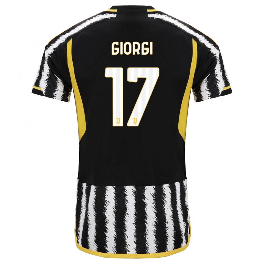 Criança Camisola Lorenzo Giorgi #17 Preto Branco Principal 2023/24 Camisa Brasil