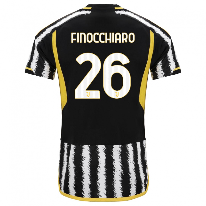 Criança Camisola Gabriele Finocchiaro #26 Preto Branco Principal 2023/24 Camisa Brasil