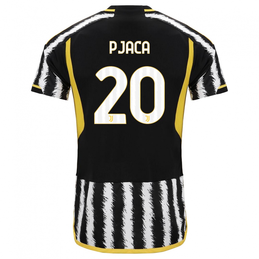 Criança Camisola Marko Pjaca #20 Preto Branco Principal 2023/24 Camisa Brasil