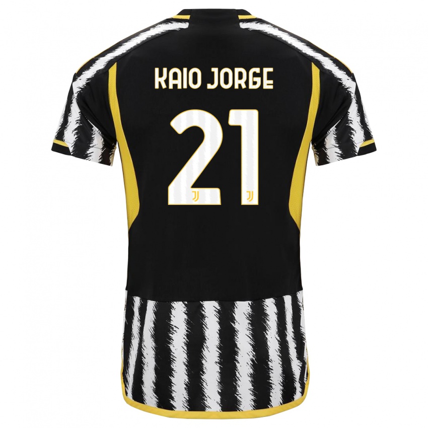 Criança Camisola Kaio Jorge #21 Preto Branco Principal 2023/24 Camisa Brasil