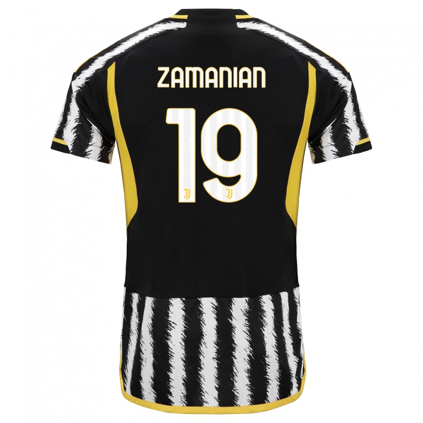 Criança Camisola Annahita Zamanian #19 Preto Branco Principal 2023/24 Camisa Brasil