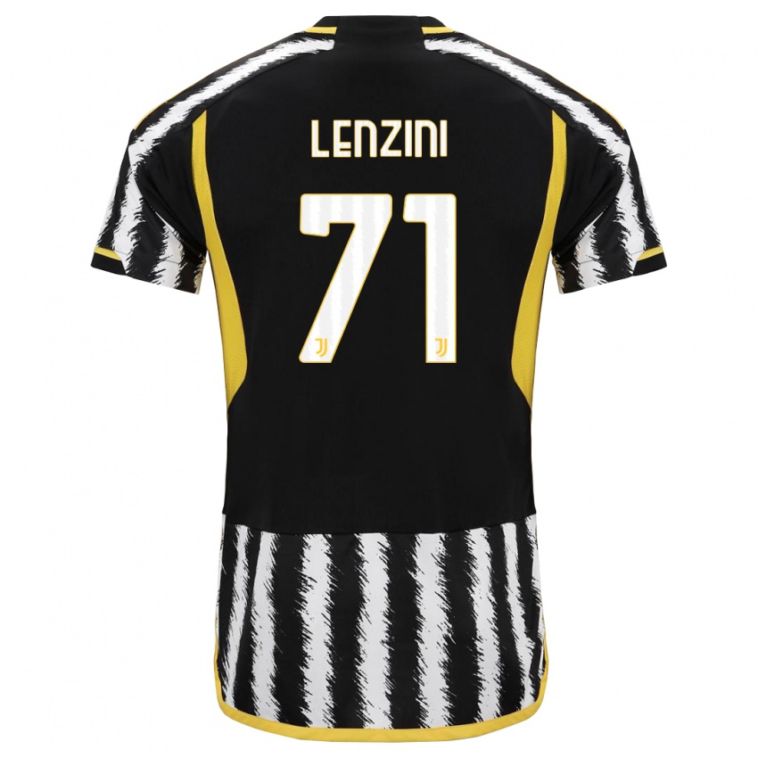 Criança Camisola Martina Lenzini #71 Preto Branco Principal 2023/24 Camisa Brasil