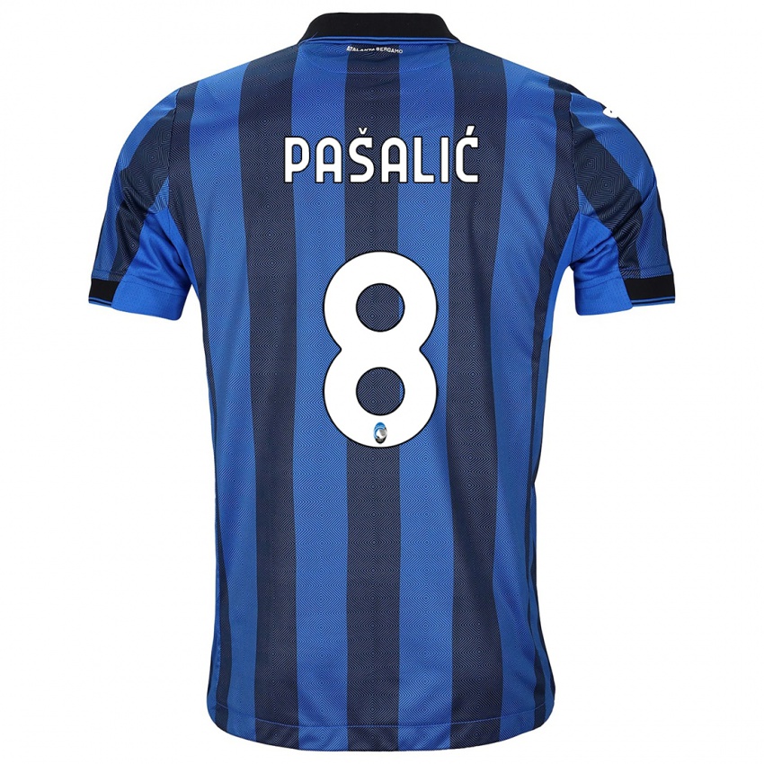 Criança Camisola Mario Pasalic #8 Preto Azul Principal 2023/24 Camisa Brasil