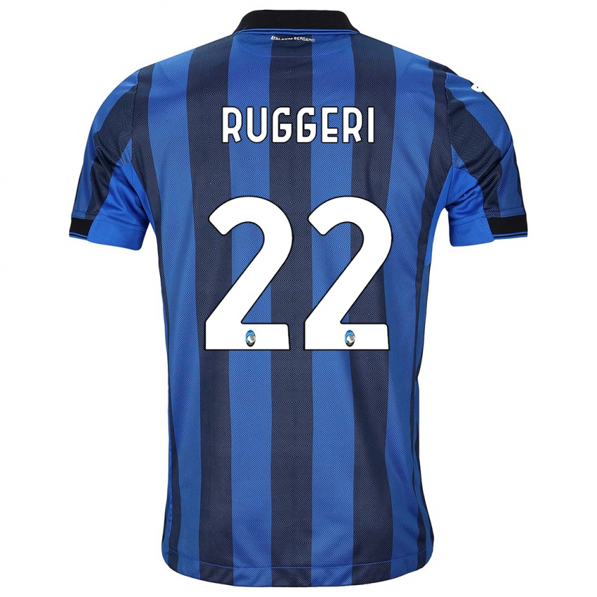 Criança Camisola Matteo Ruggeri #22 Preto Azul Principal 2023/24 Camisa Brasil