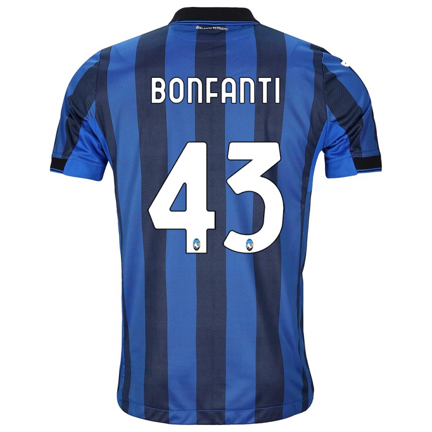 Criança Camisola Giovanni Bonfanti #43 Preto Azul Principal 2023/24 Camisa Brasil