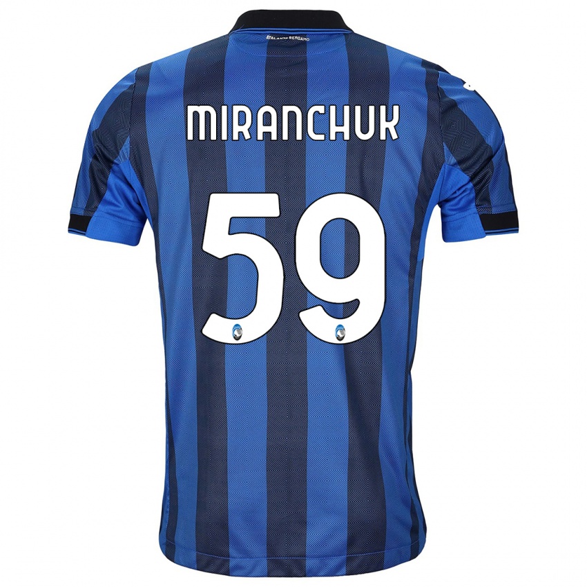 Criança Camisola Aleksey Miranchuk #59 Preto Azul Principal 2023/24 Camisa Brasil