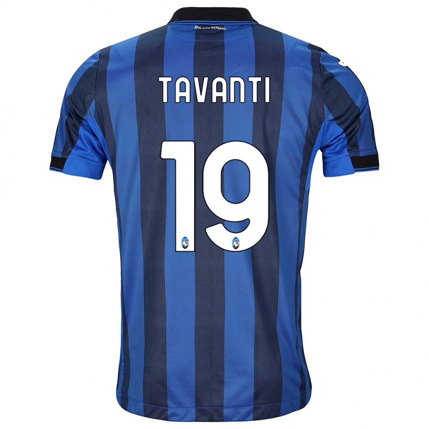 Criança Camisola Mattia Tavanti #19 Preto Azul Principal 2023/24 Camisa Brasil