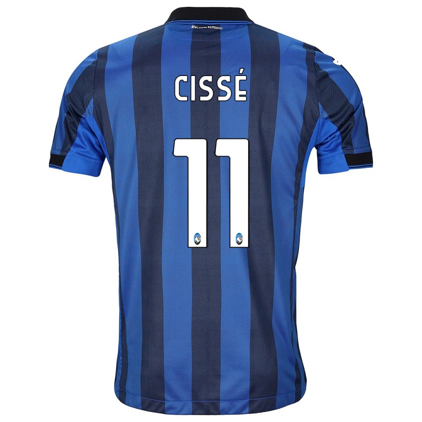 Criança Camisola Moustapha Cissé #11 Preto Azul Principal 2023/24 Camisa Brasil