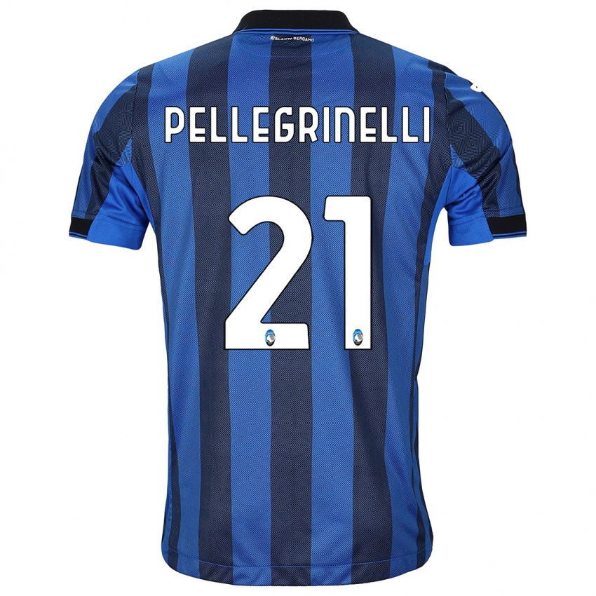 Criança Camisola Giorgia Pellegrinelli #21 Preto Azul Principal 2023/24 Camisa Brasil