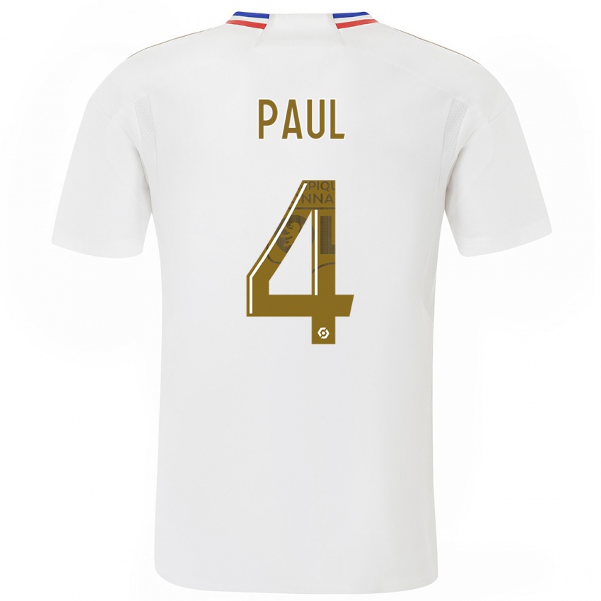 Criança Camisola Paul Akouokou #0 Branco Principal 2023/24 Camisa Brasil