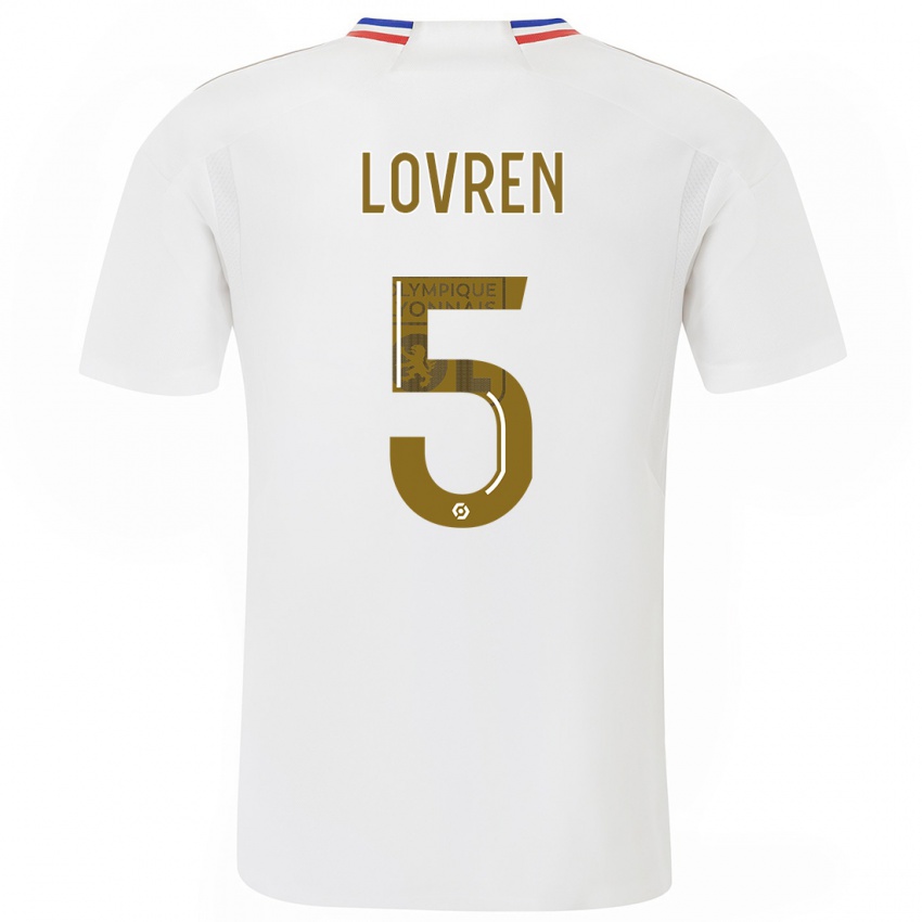 Criança Camisola Dejan Lovren #5 Branco Principal 2023/24 Camisa Brasil