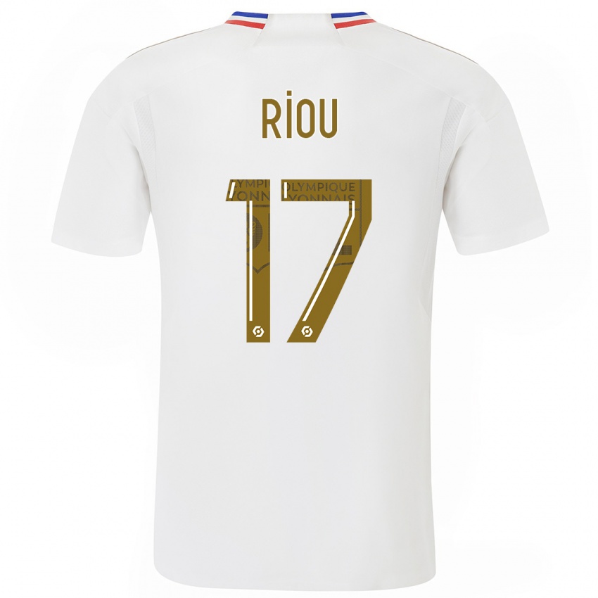 Criança Camisola Remy Riou #17 Branco Principal 2023/24 Camisa Brasil