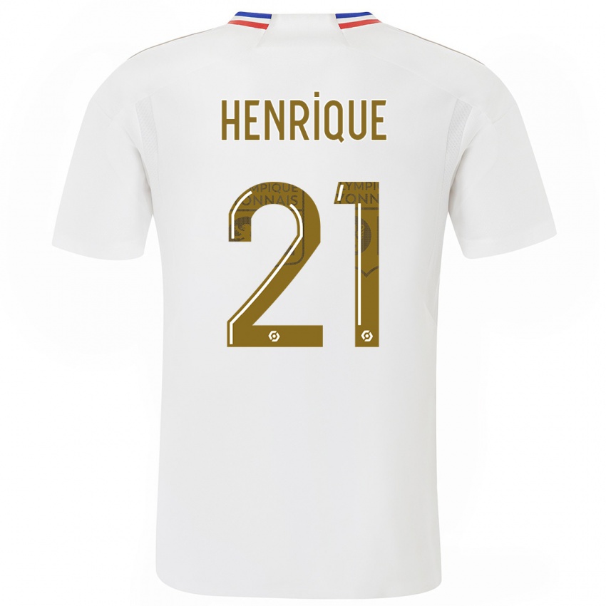 Criança Camisola Henrique #21 Branco Principal 2023/24 Camisa Brasil