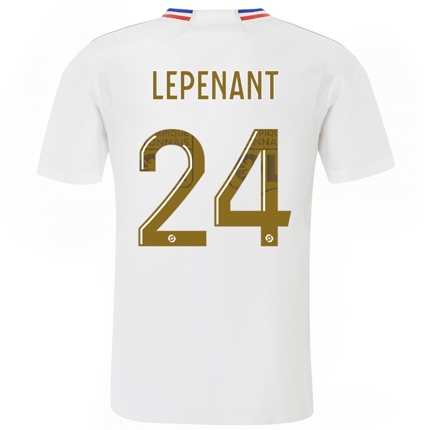 Criança Camisola Johann Lepenant #24 Branco Principal 2023/24 Camisa Brasil