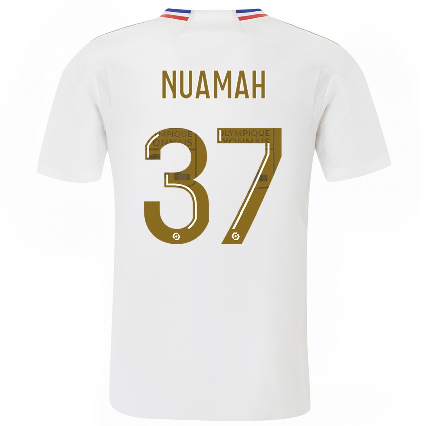 Criança Camisola Ernest Nuamah #37 Branco Principal 2023/24 Camisa Brasil