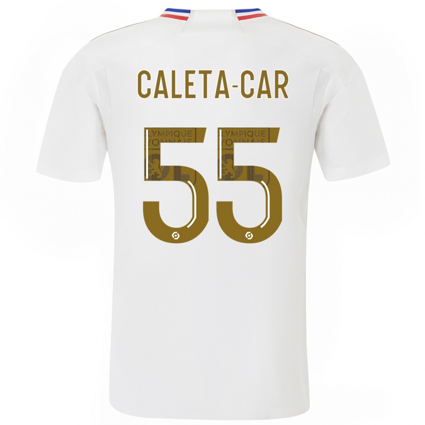 Criança Camisola Duje Caleta-Car #55 Branco Principal 2023/24 Camisa Brasil