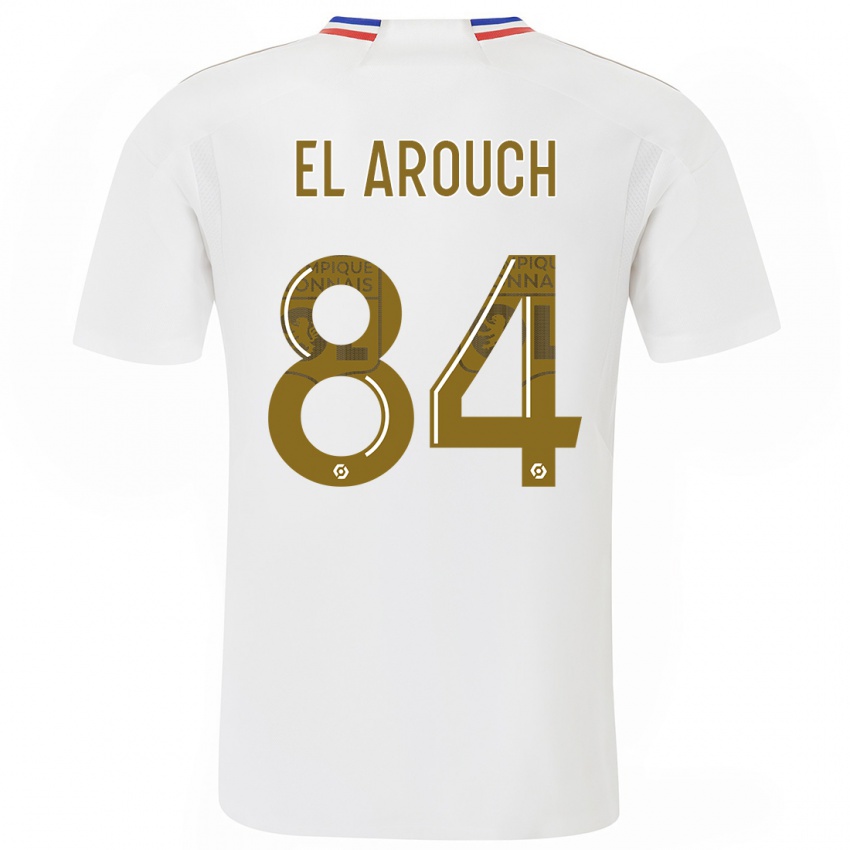 Criança Camisola Mohamed El Arouch #84 Branco Principal 2023/24 Camisa Brasil