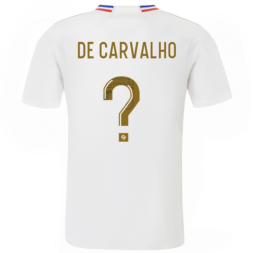 Criança Camisola Mathys De Carvalho #0 Branco Principal 2023/24 Camisa Brasil